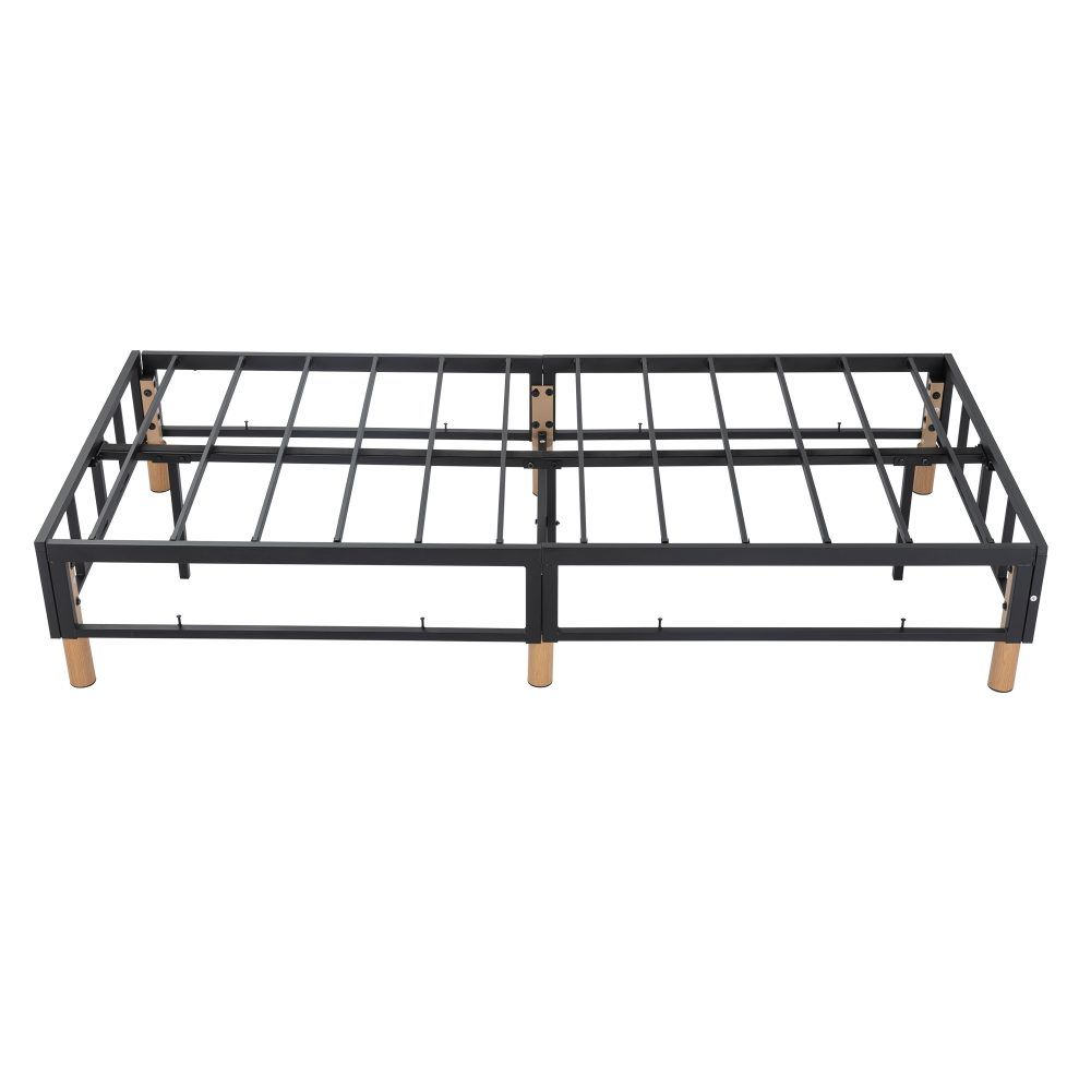 Metal Bedframe Mattress Foundation (Light Grey)  Single