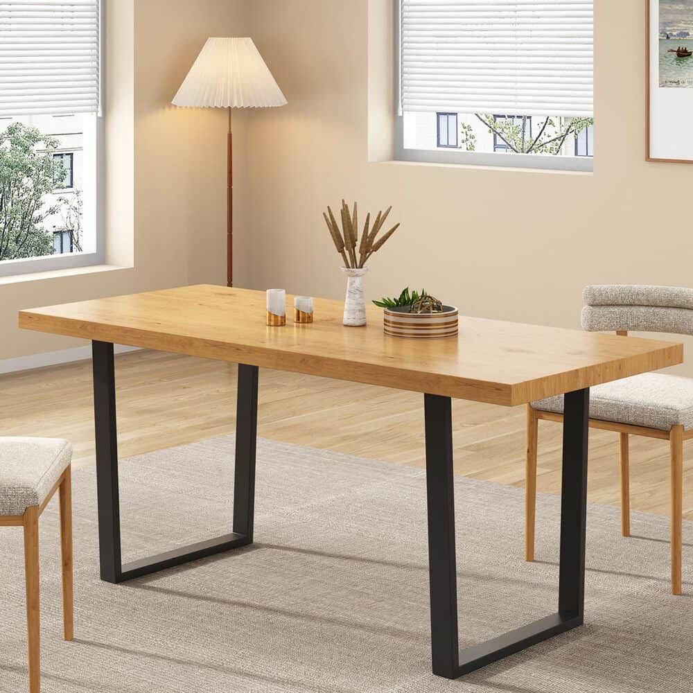 Venice Rectangular Dining Table 170cm Natural Bedworld