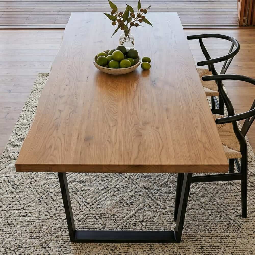 Venice Rectangular Dining Table 170cm Natural Bedworld
