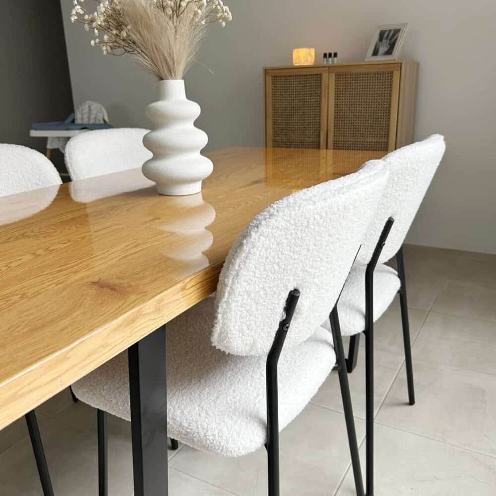 Venice Rectangular Dining Table 170cm Natural Bedworld