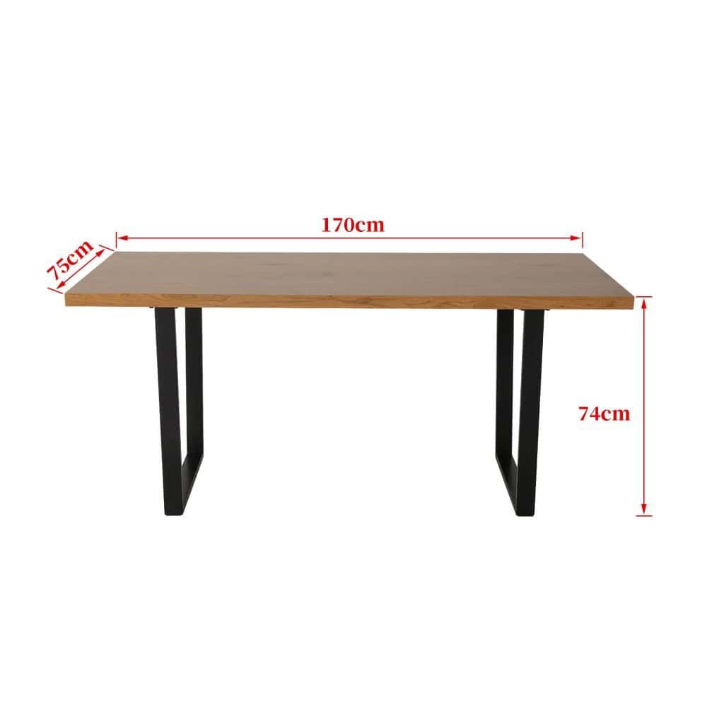 Venice Rectangular Dining Table 170cm Natural Bedworld
