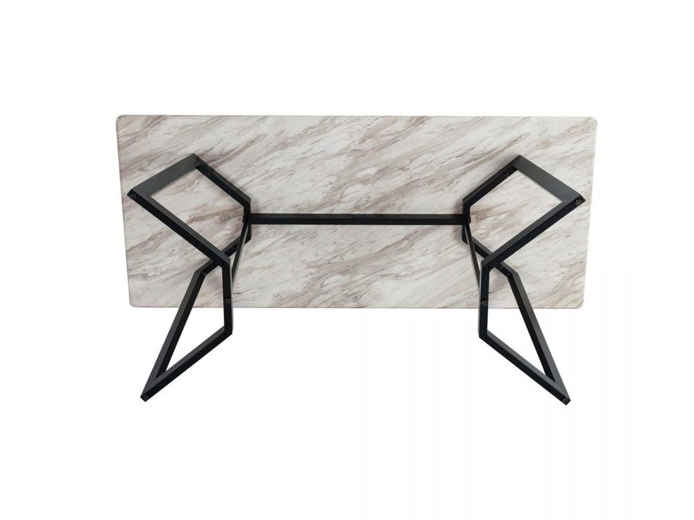 Rectangular Marble-Effect Table Bedworld