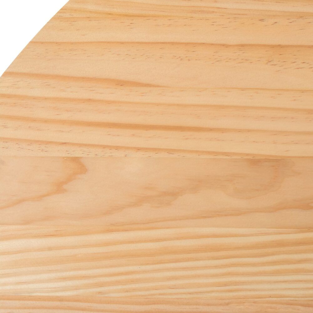 Natural wood tabletop with light grain and subtle swirls