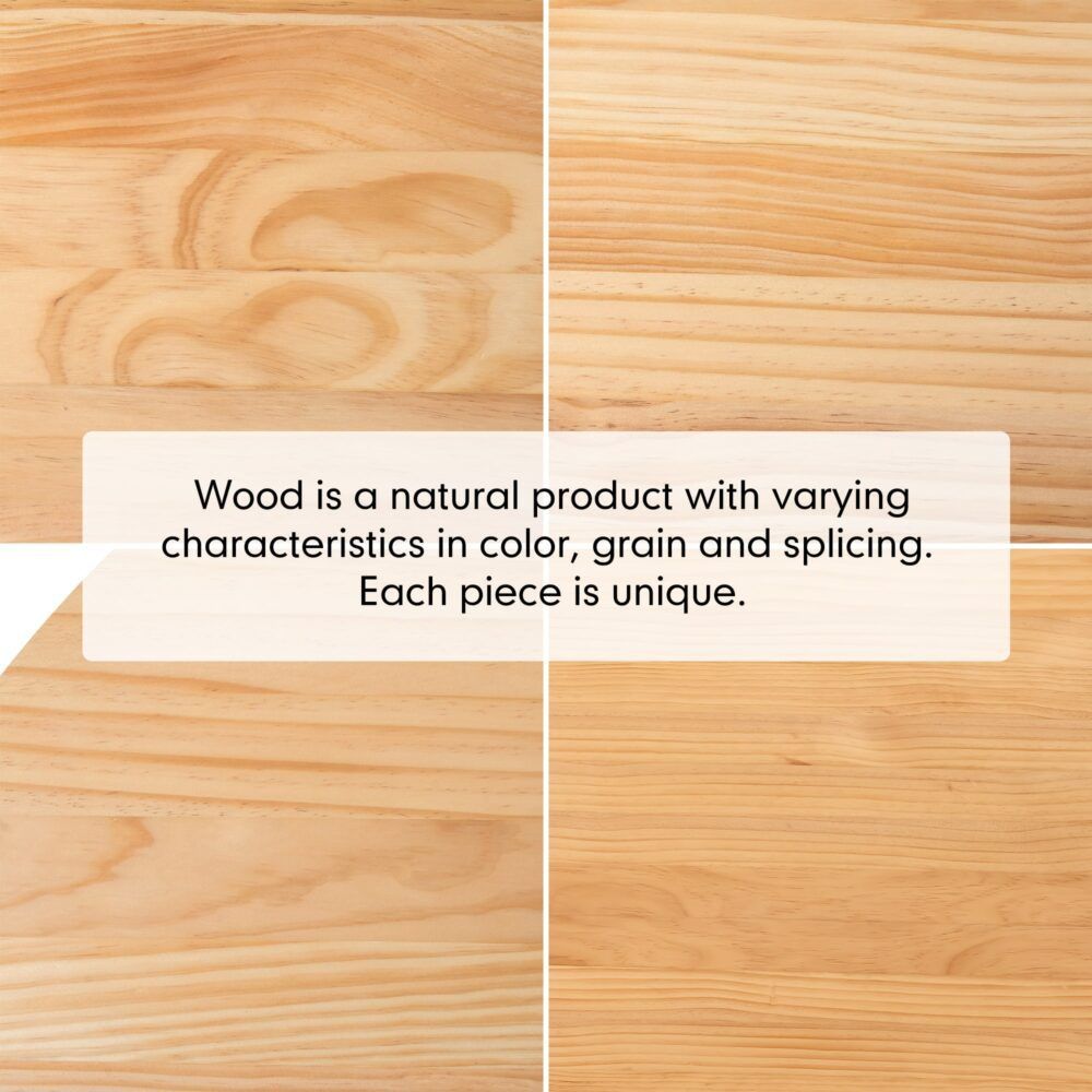 Natural wood grain variations info card
