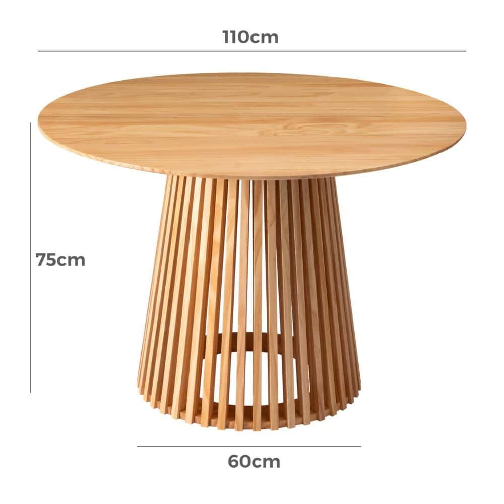 Palmer Natural Dining Table Bedworld