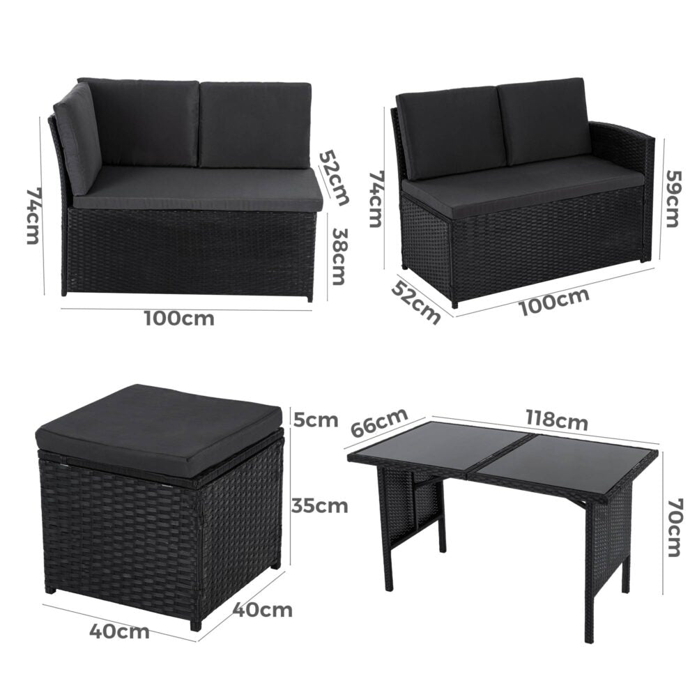 Ella 8-Seater Modular Outdoor Garden Lounge