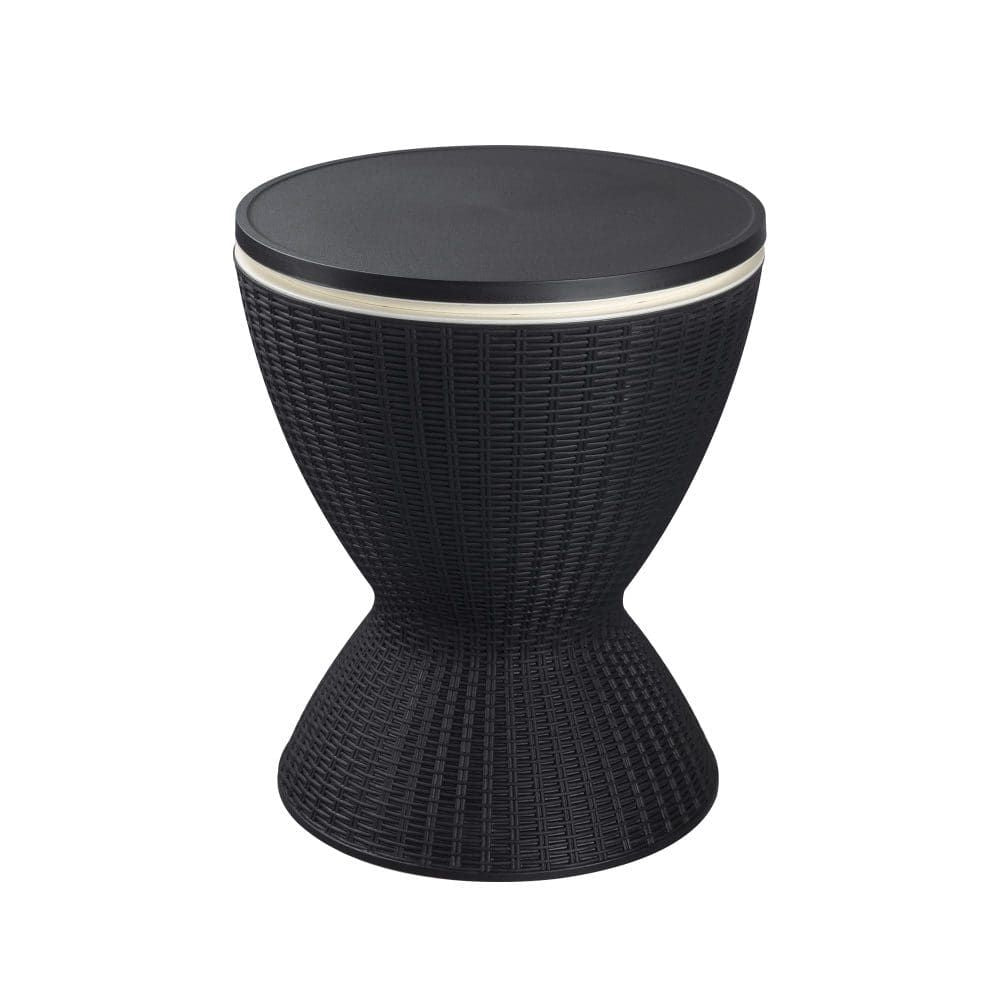 Garden Ice Cooler Table (Black) Bedworld