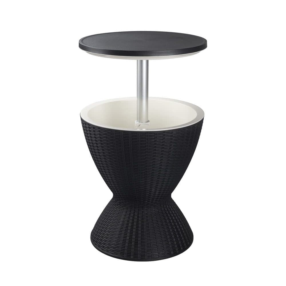 Garden Ice Cooler Table (Black) Bedworld
