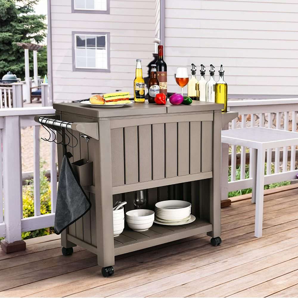 Garden Bar Serving Cart