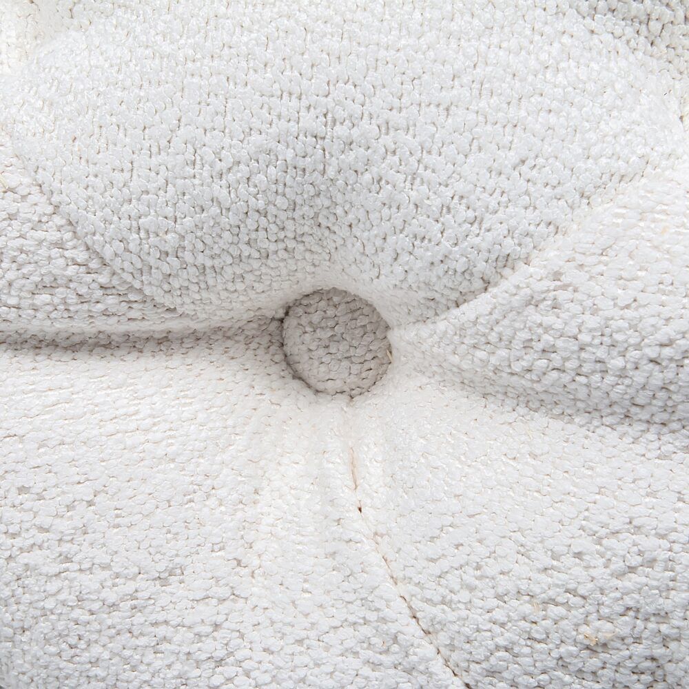 Elsa Tufted Ottoman Beach Boucle White-Rectangular Bedworld