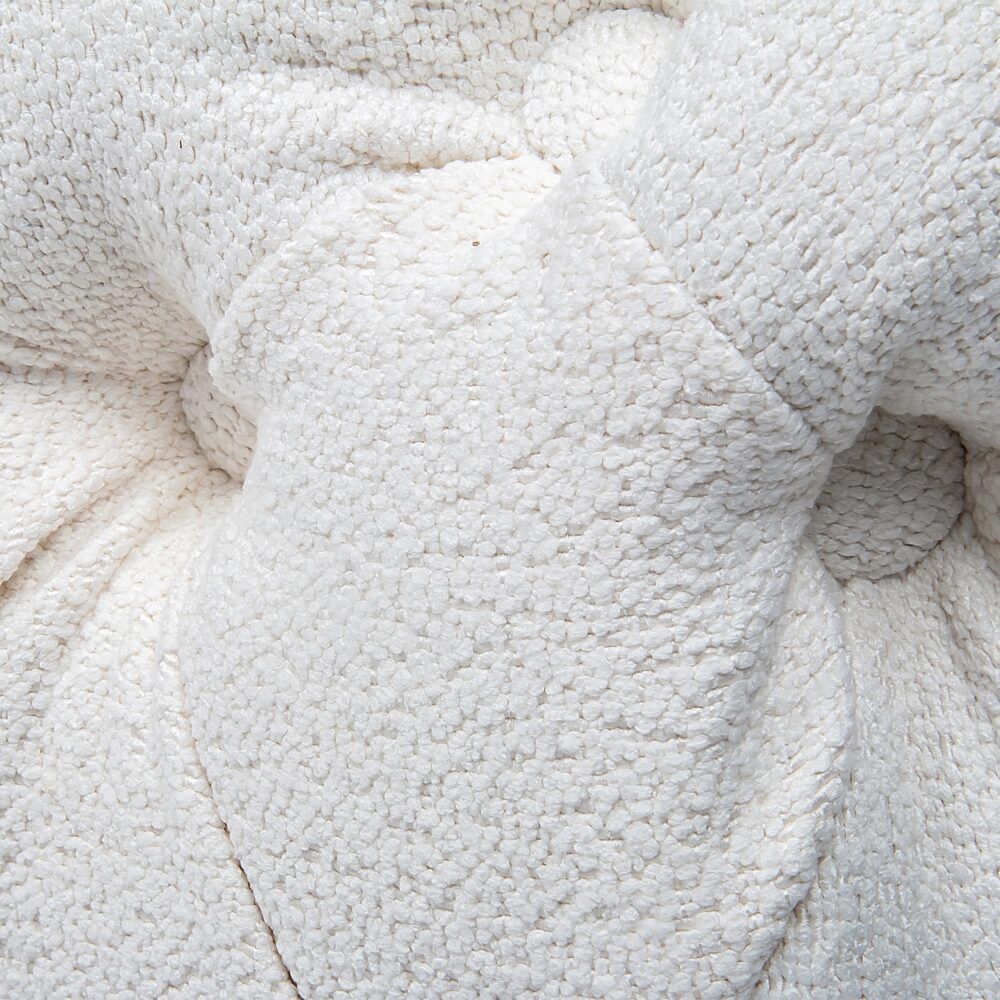 Elsa Tufted Ottoman Beach Boucle White-Rectangular Bedworld