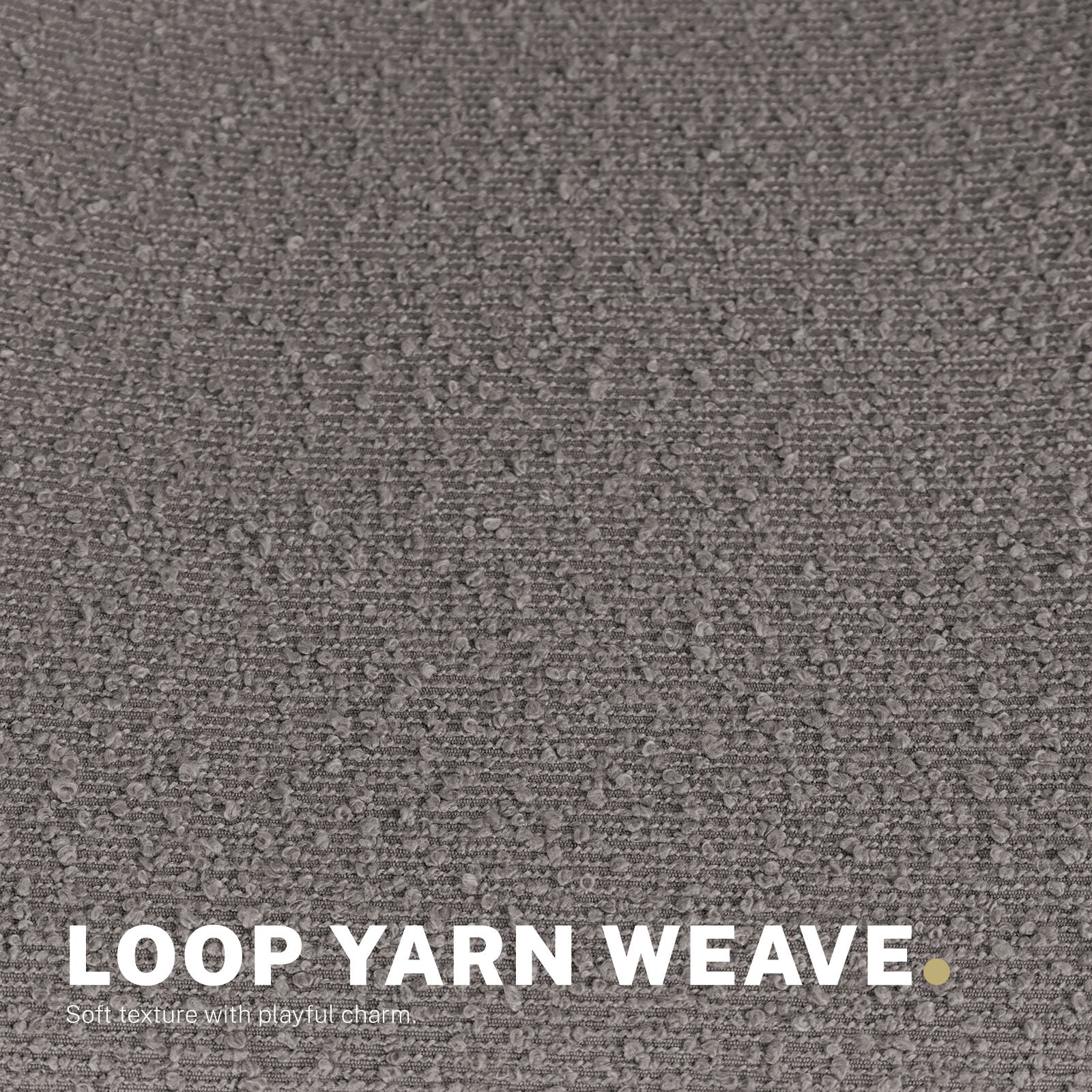 2 Set Office Desk Chair - Loop Yarn Fabric Home Swivel Chair Cut-Out Seat HALO GREY