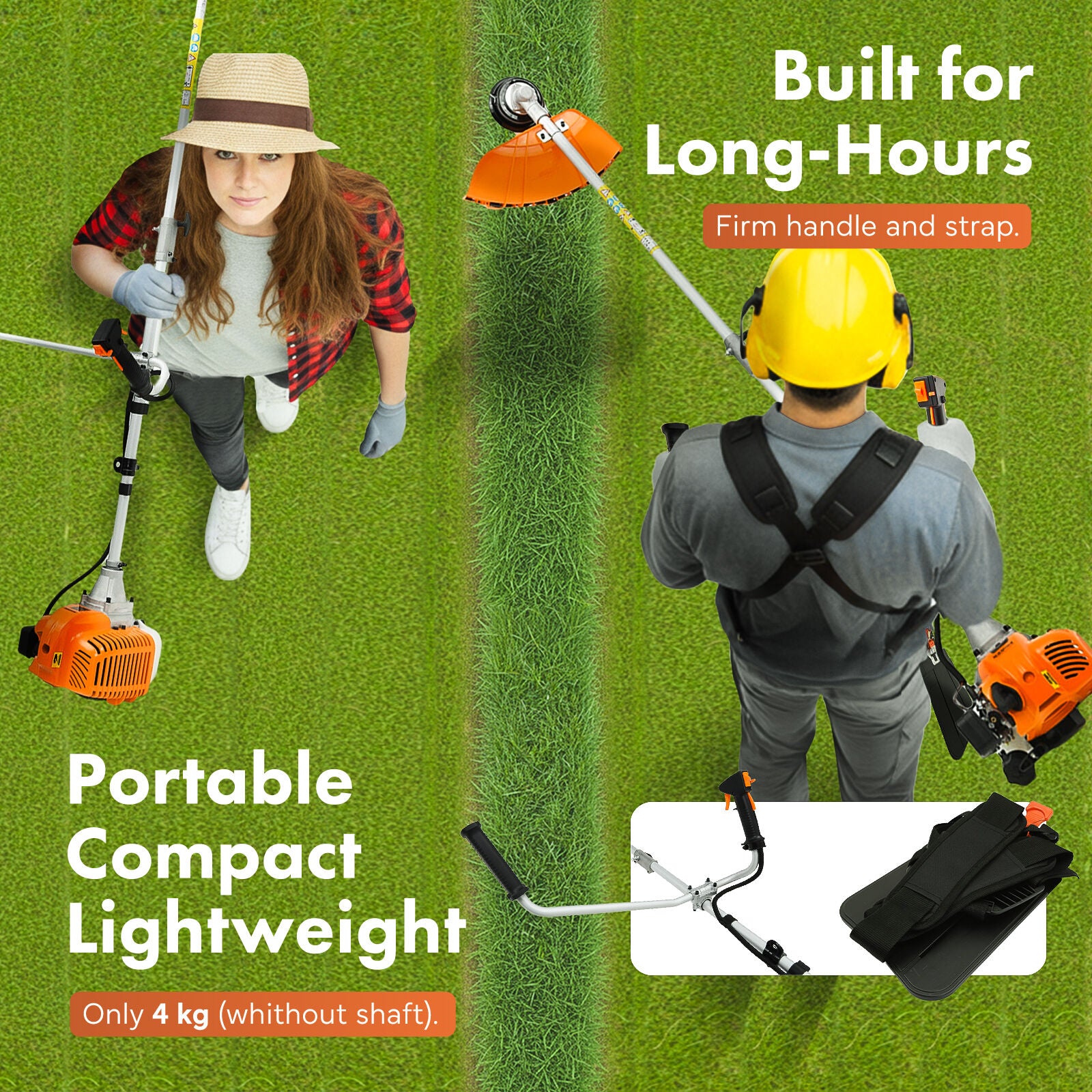 Dynamic Power 43cc Petrol Whipper Snipper Brush Cutter + 1 Blade
