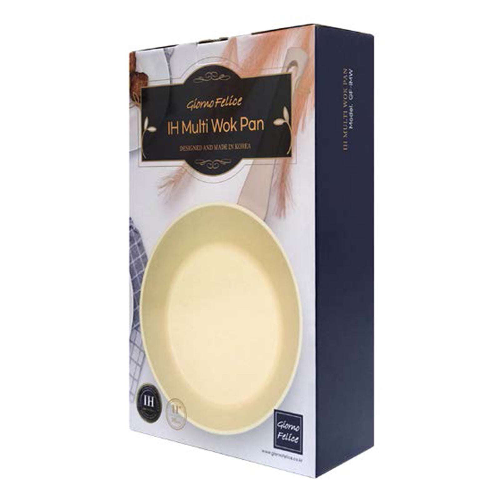 Giorno Felice IH Wok Pan 28cm Ceramic Non-Stick Stir Frypan Induction