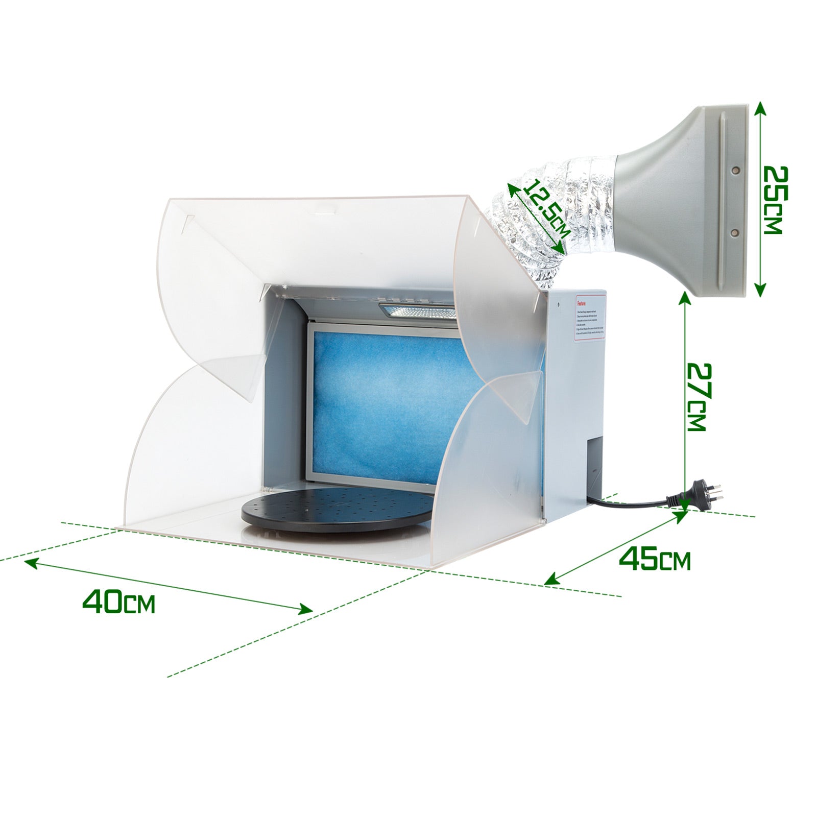 Portable Exhaust Fan Air Brush Spray Booth