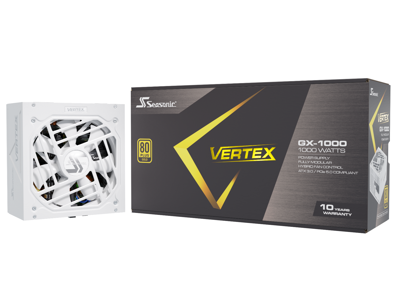 Seasonic VERTEX GX-1000 1000W power supply box with 80 Plus Gold label