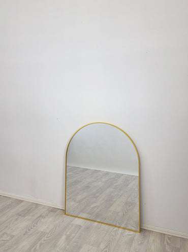 Gold Metal Arch Mirror - Small 80cm
