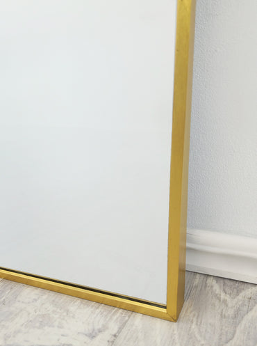 Gold Metal Arch Mirror - Small 80cm