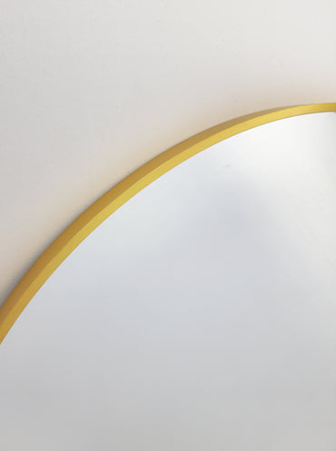 Gold Metal Arch Mirror - Small 80cm