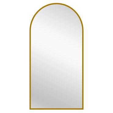 Gold Metal Arch Mirror -