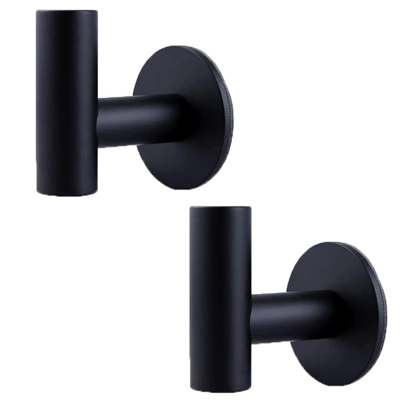 Adhesive Bathroom Towel Hooks Holder Cloth Hanger Hook Door Hanger Black