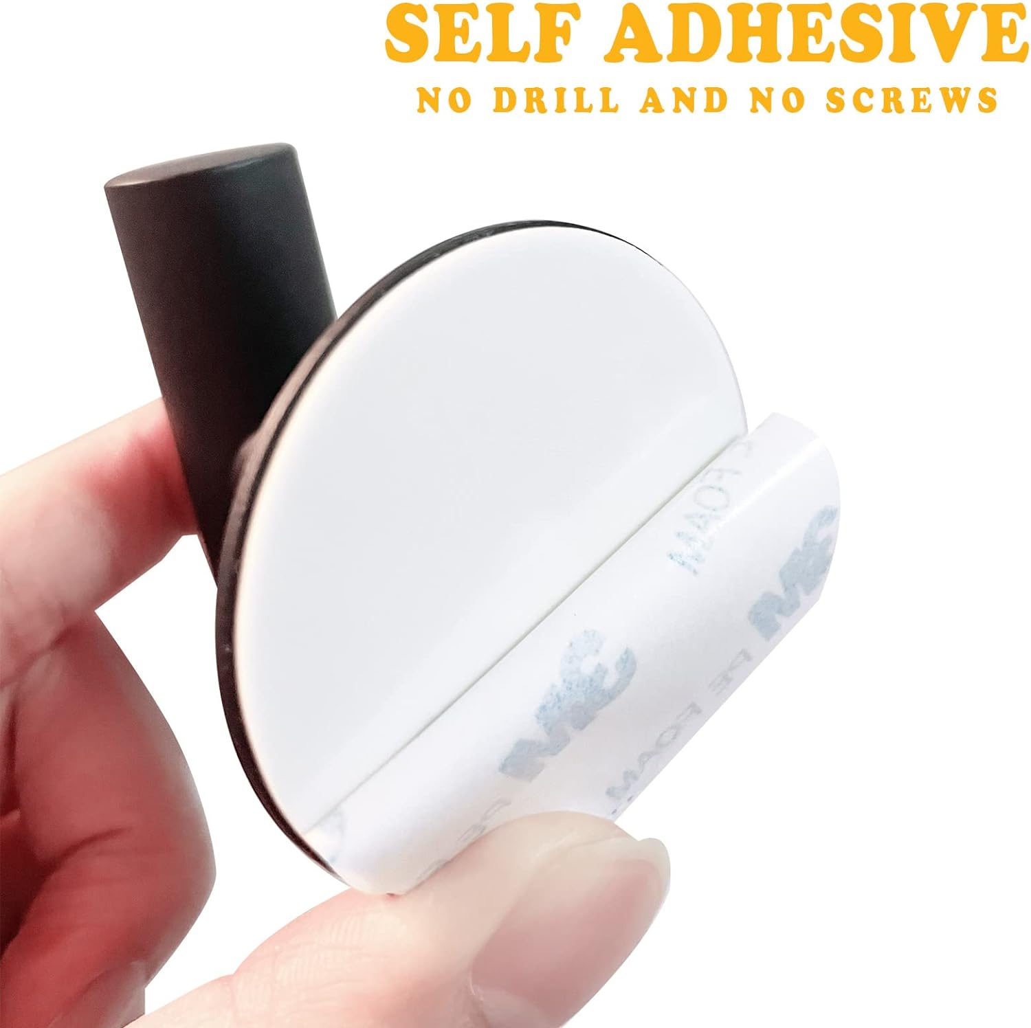 Adhesive Bathroom Towel Hooks Holder Cloth Hanger Hook Door Hanger Black