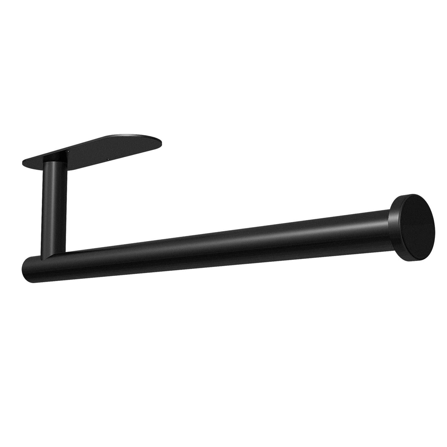 Cabinet Wall Mount Adhesive Paper Towel Holder Black