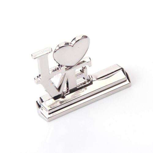 50 Piece Pack of Wedding Name Card Place Stand Silver LOVE Letters - Wedding Anniversary or Engagement Party