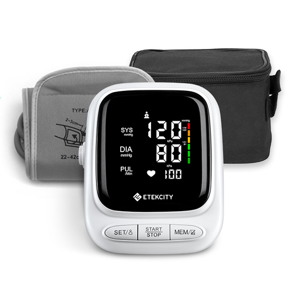 Etekcity Smart Scale for Body Weight, Black & Etekcity Smart Blood Pressure Monitor, White Bundle