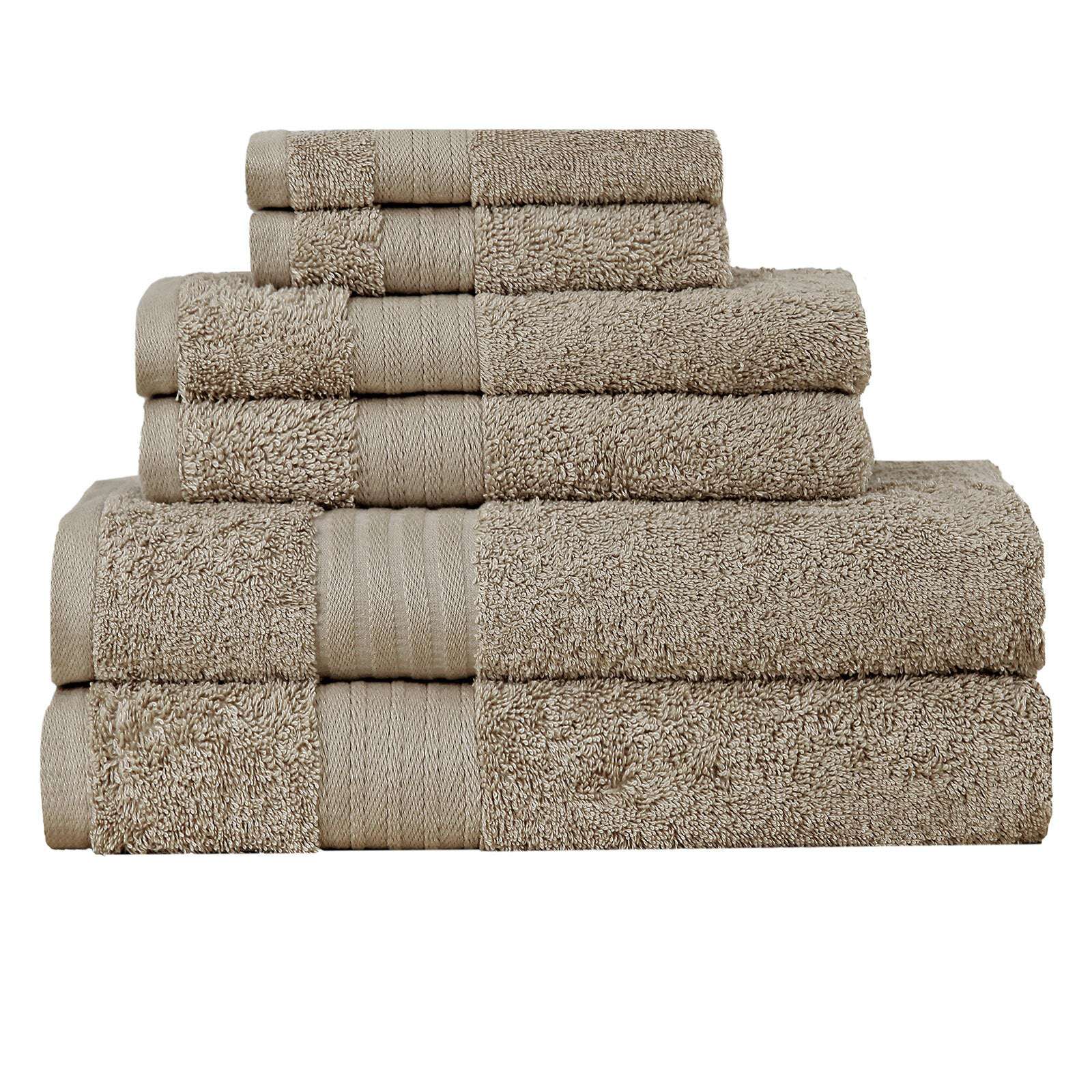 Absorbent Cotton Bath Towel Set - Sandstone