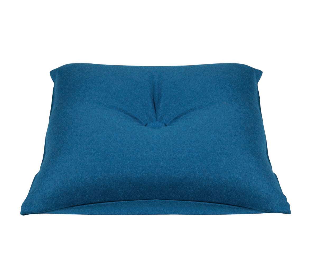 Button Petrol Blue Green Pre Filled Cushion
