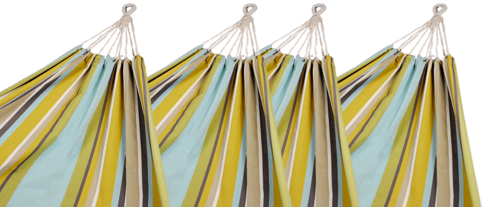 4 Corban Aqua Hammocks Multicoloured Stripes 220x140cm