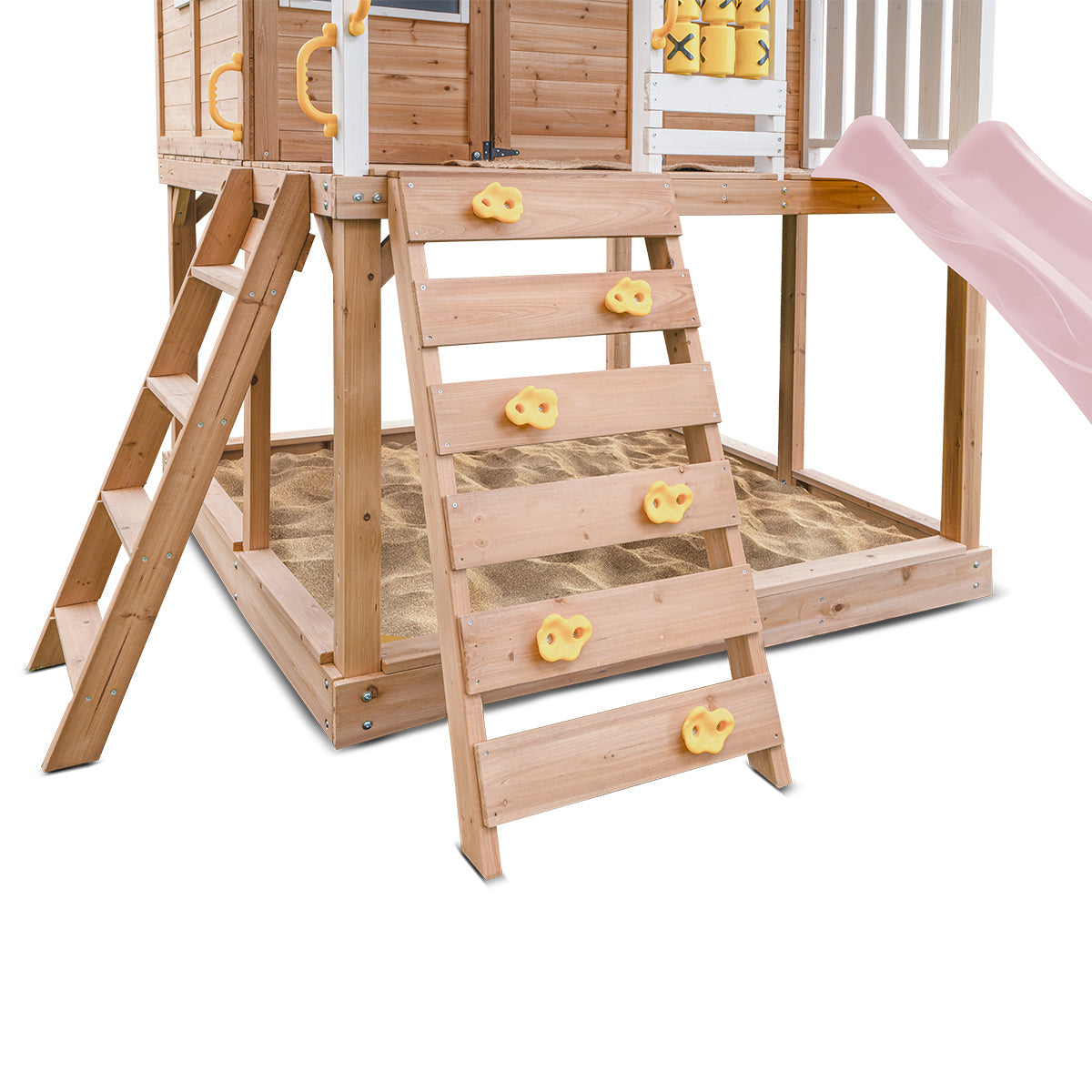 Lifespan Kids Warrigal Cubby House with 2.2m Slide (Pastel Pink)