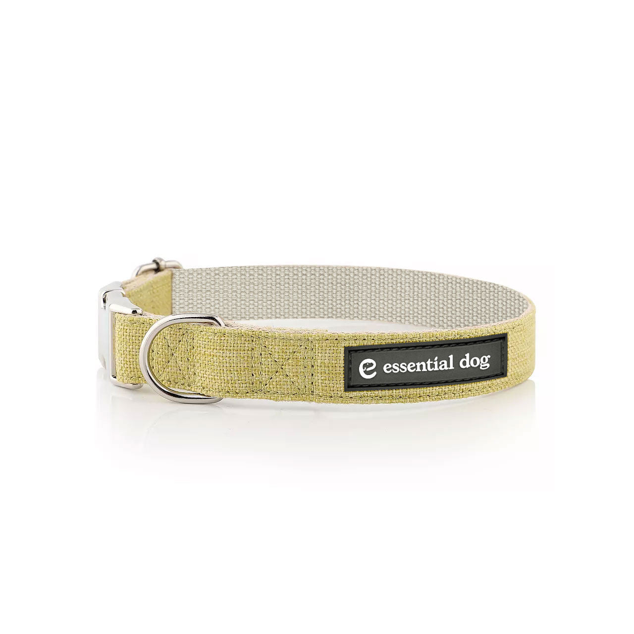 Hemp Cotton Dog Collar - Grass Green