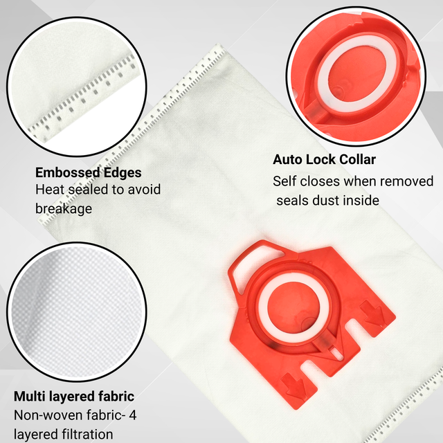 5 x Miele Vacuum Cleaner Bags, FJM Type