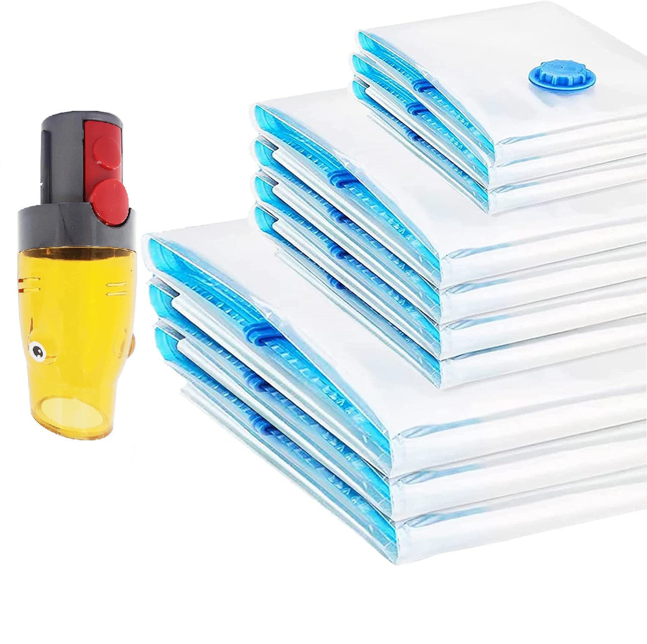 9 Pk Space Saver Vacuum Sealer Storage Bag Kit