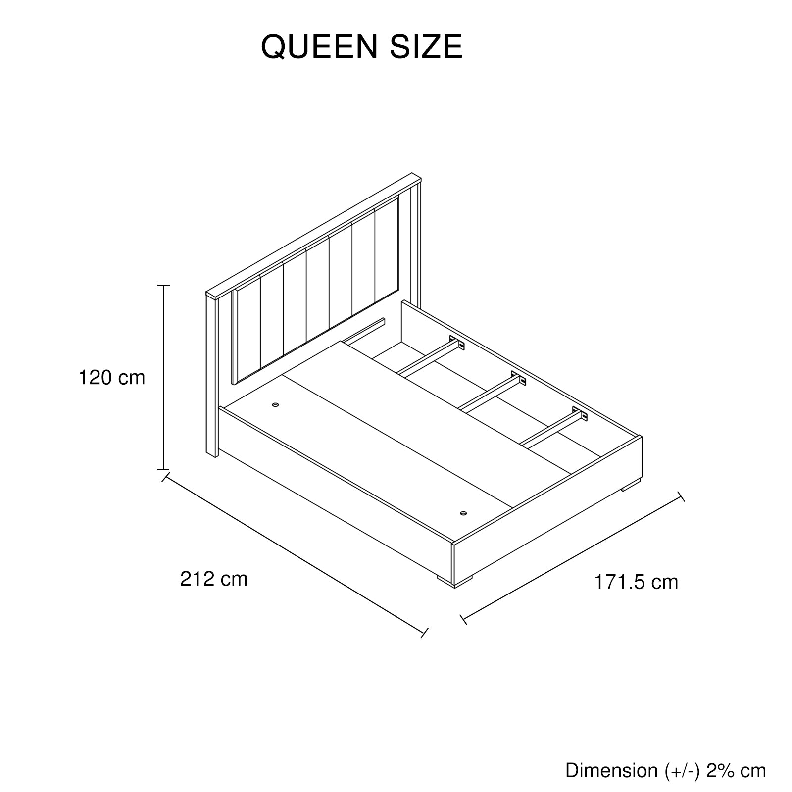 Queen 5 Pcs Bedroom Suite Fabric Upholstery MDF Combination of Champagne and Black Colour