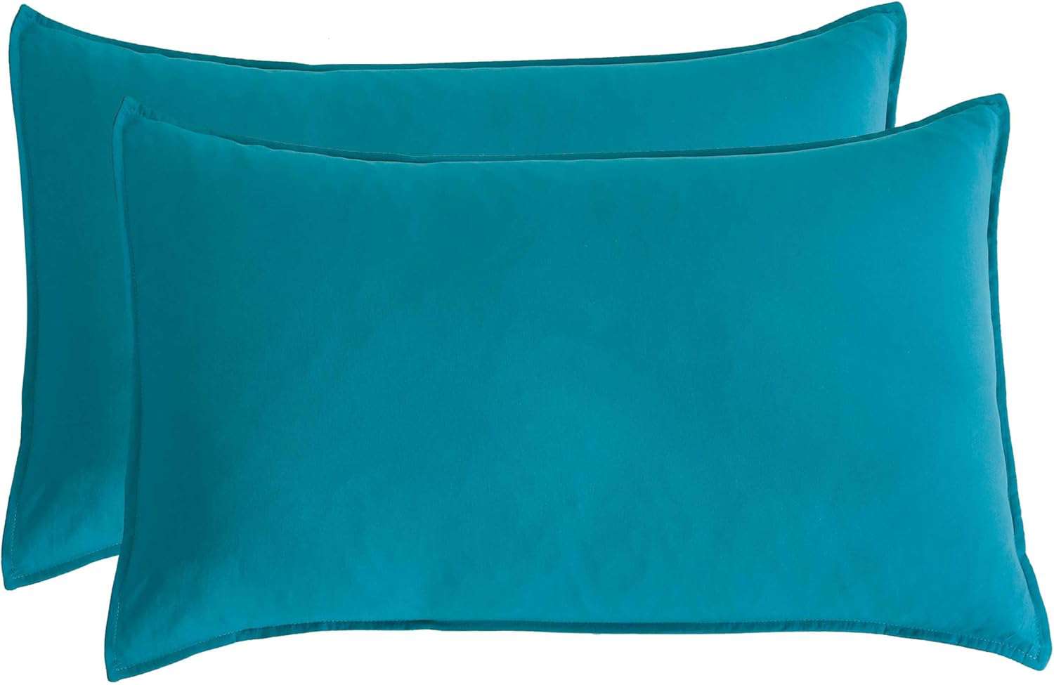 Vintage Washed Microfibre Quilt Cover Set (Teal, Single)
