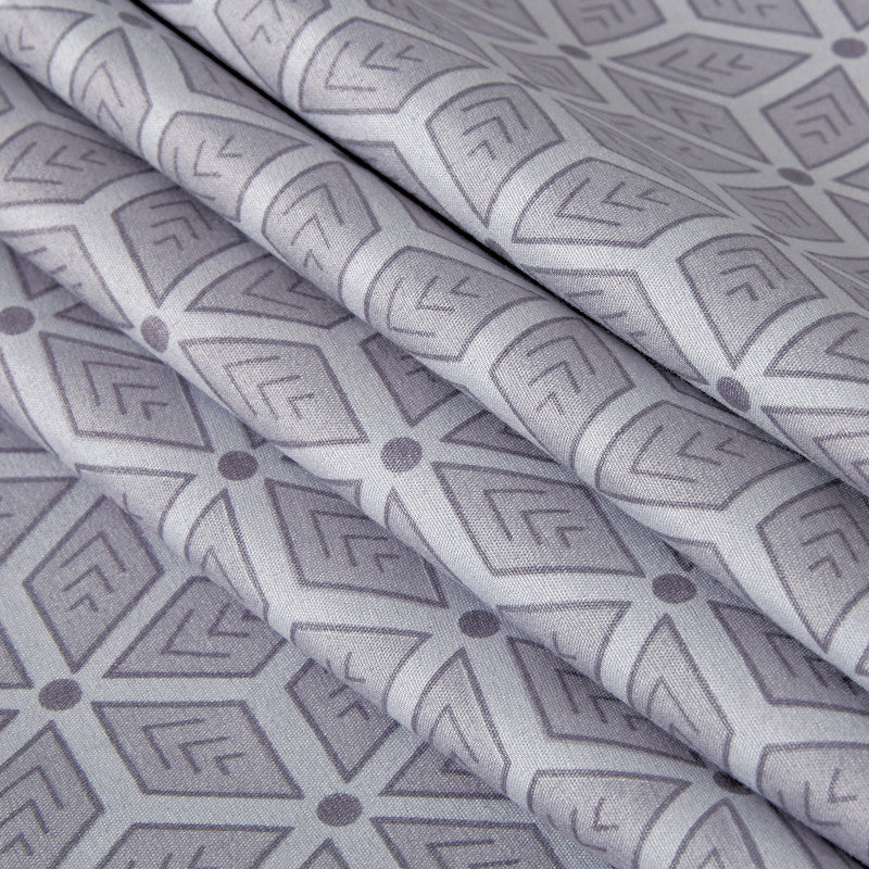 Microfiber Reversible Quilt Cover Set - Jay - Queen Size