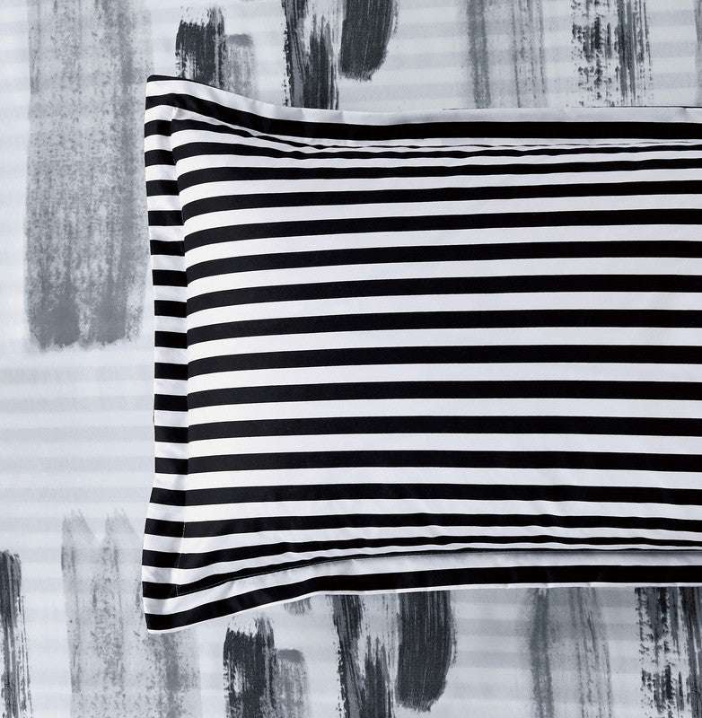 Microfiber Reversible Quilt Cover Set - Lucas - Queen Size