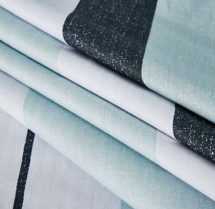 100% Cotton Reversible Quilt Cover Set - Nathan - Queen Size