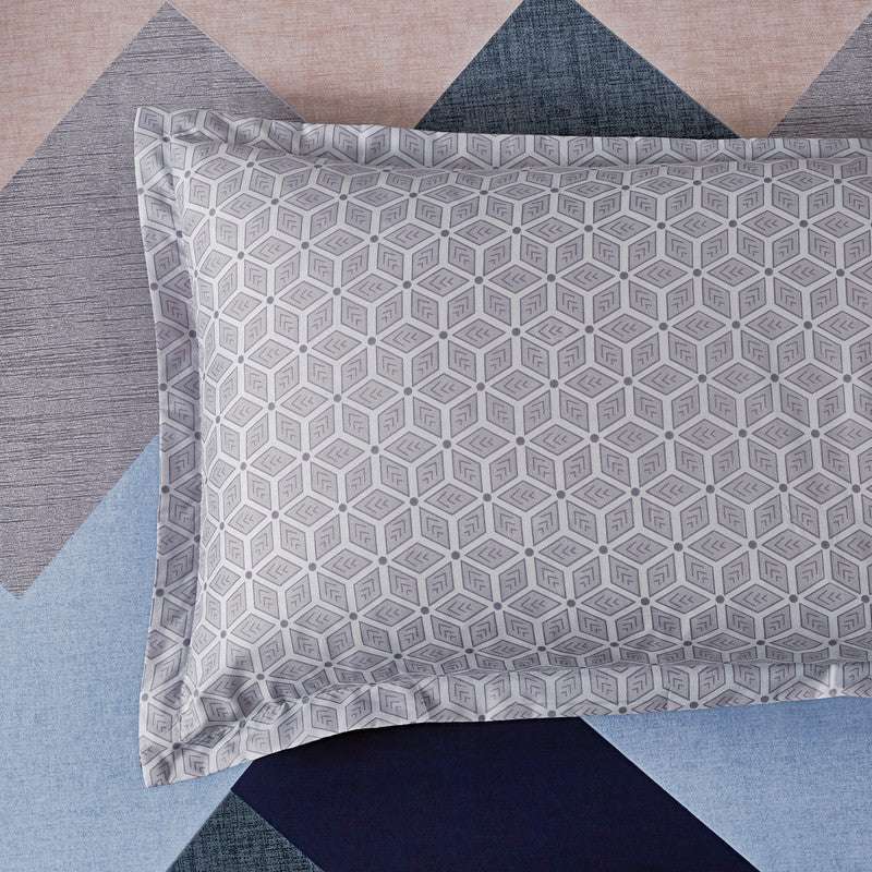 Microfiber Reversible Quilt Cover Set - Jay - King Size