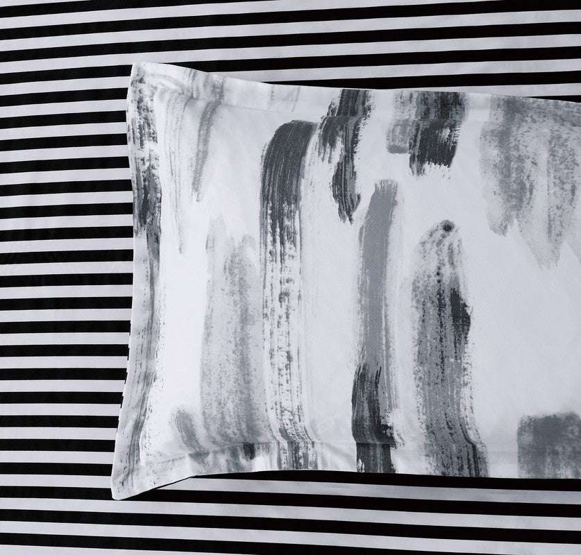 Microfiber Reversible Quilt Cover Set - Lucas - King Size