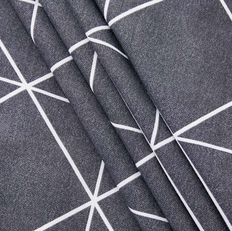 100% Cotton Reversible Quilt Cover Set - Manhattan - King Size