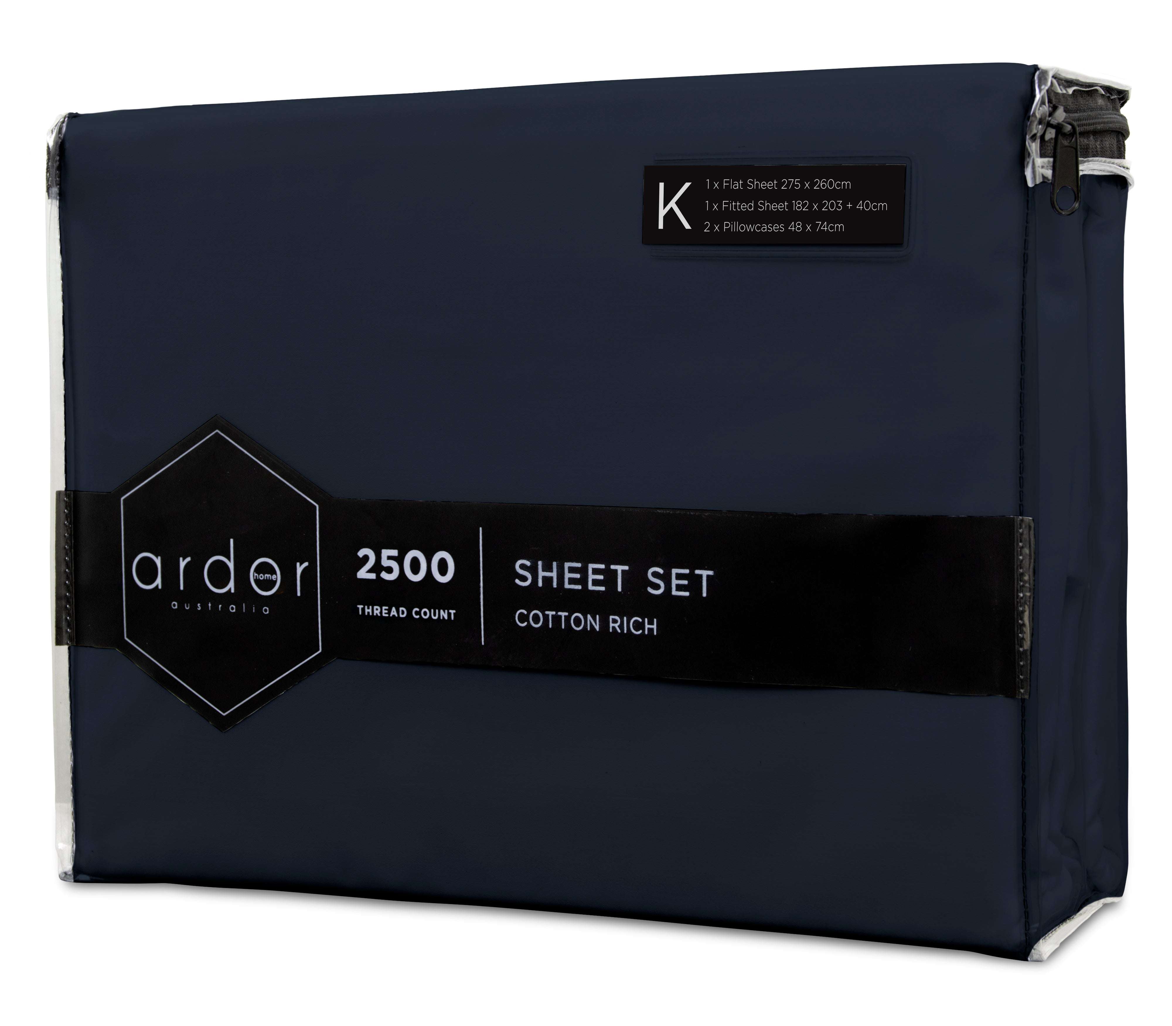 2500TC Cotton Rich SHEET SETS - KING