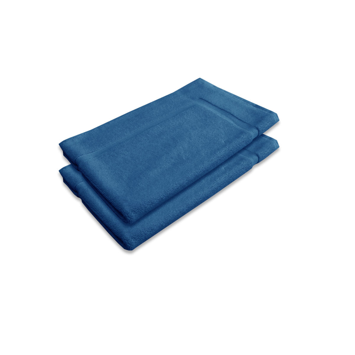 2 Cotton Bath Mat Blue Jewel