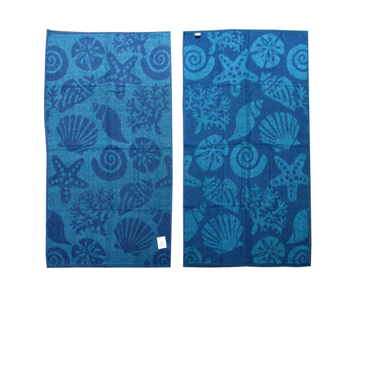 4 Imperfect Jacquard Terry Beach Towels Star Fish