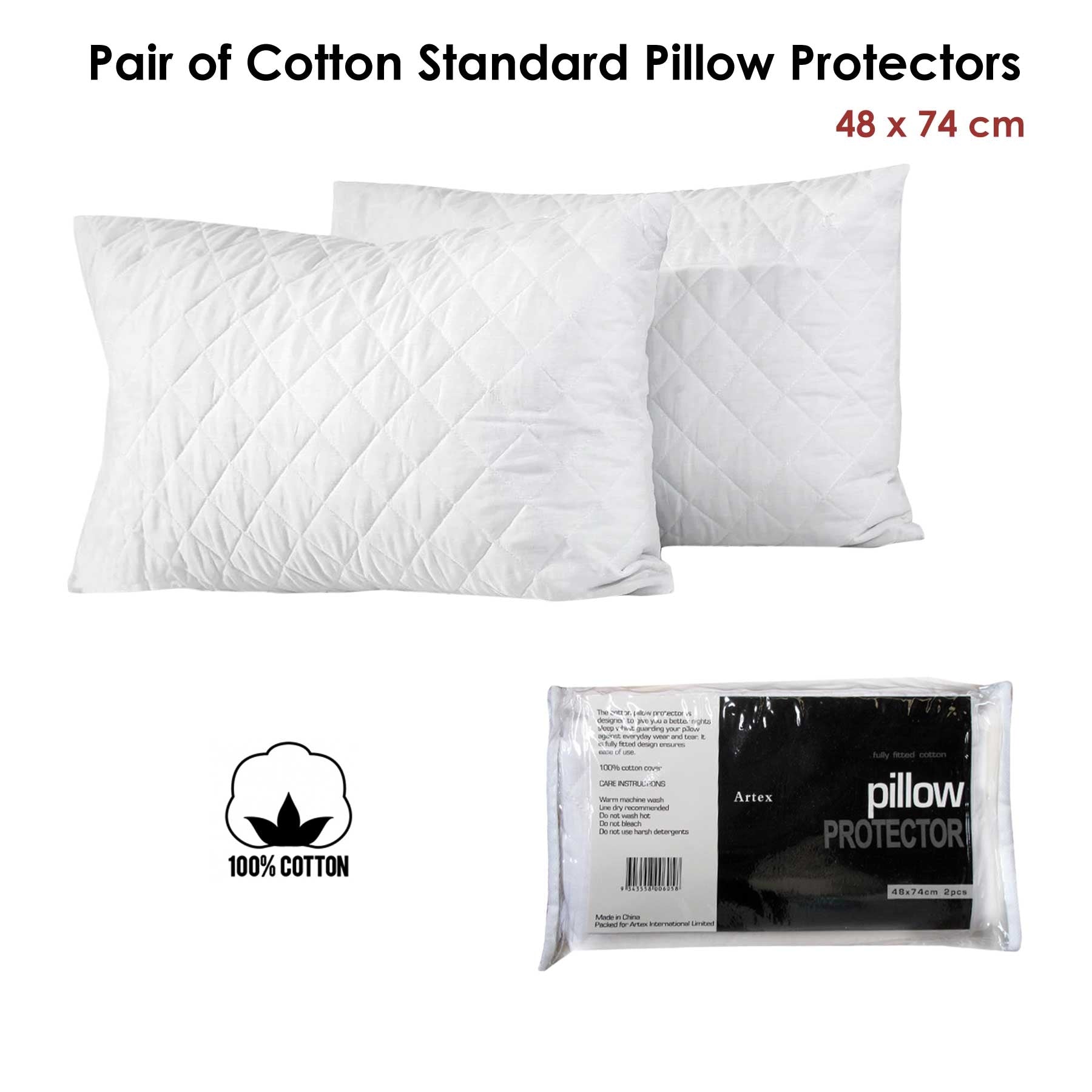 Cotton Standard Pillow Protectors