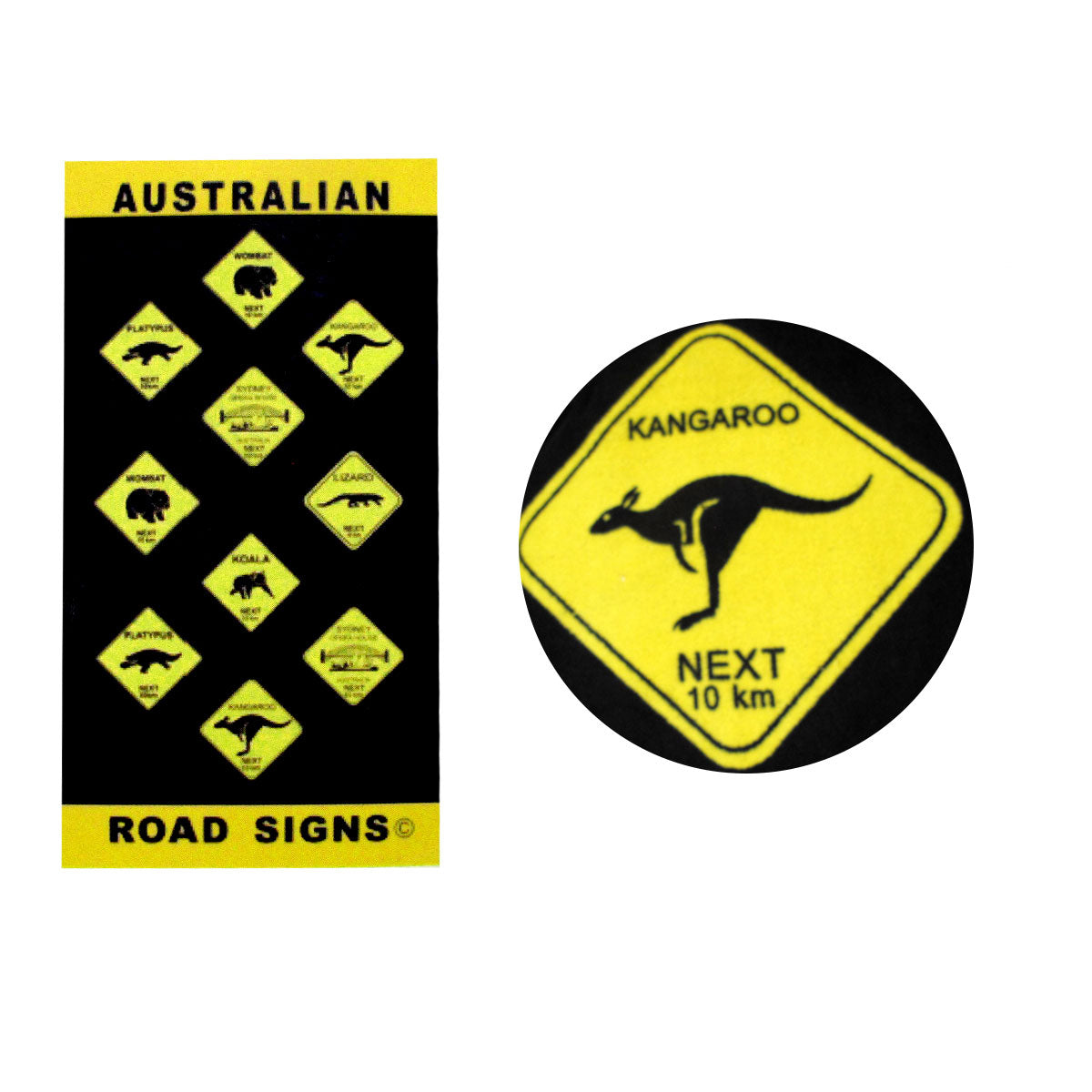 Aussie Road Signs Cotton Beach Towel 75