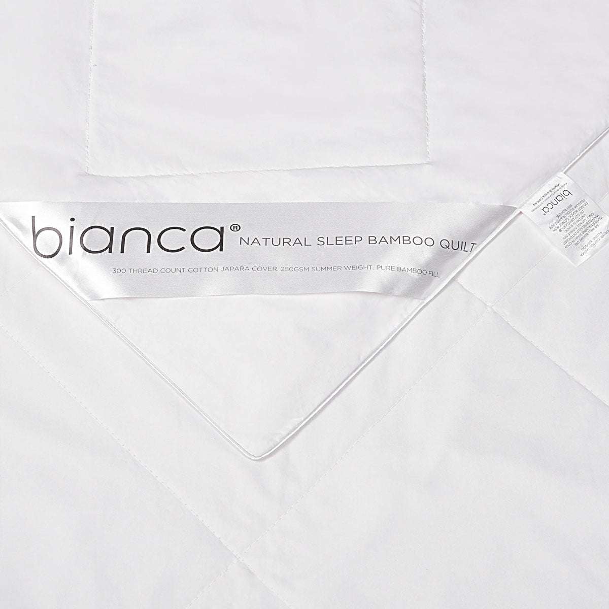 Bianca 250GSM Natural Sleep Bamboo Summer Quilt Queen
